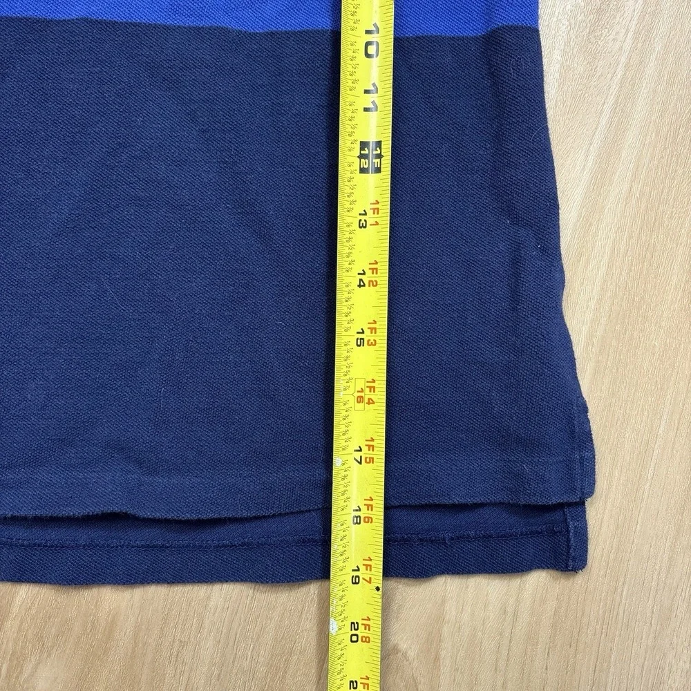 Vintage Boys Polo Ralph Lauren Polo Shirt Size 6 Stripes Preppy Orange & Blue